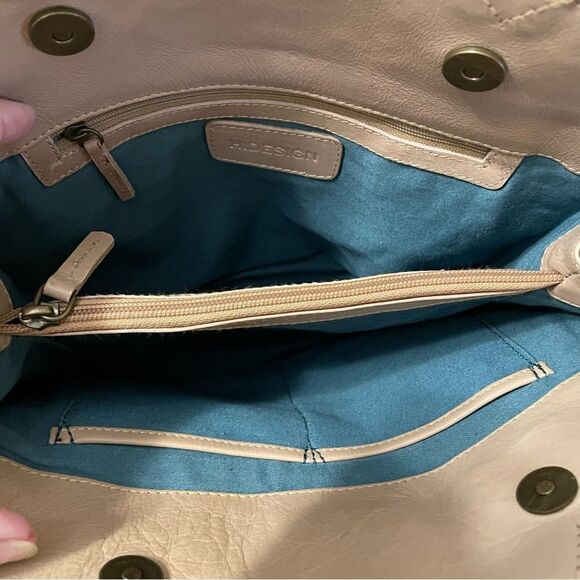 Hidesign Leather/Suede Tooled Cut-Out Tote Handbag - Picture 5 of 9